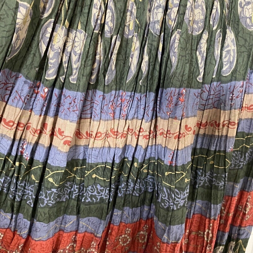 JM Collection Womens Skirt Medium Maxi Abstract Hippy Boho Festival - Picture 3 of 4